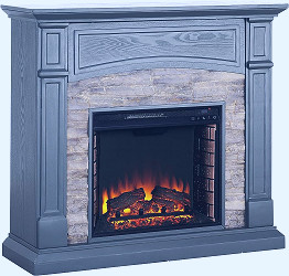 Amazon.com: Southern Enterprises Seneca Electric Media fireplace, Gray :  Home & Kitchen